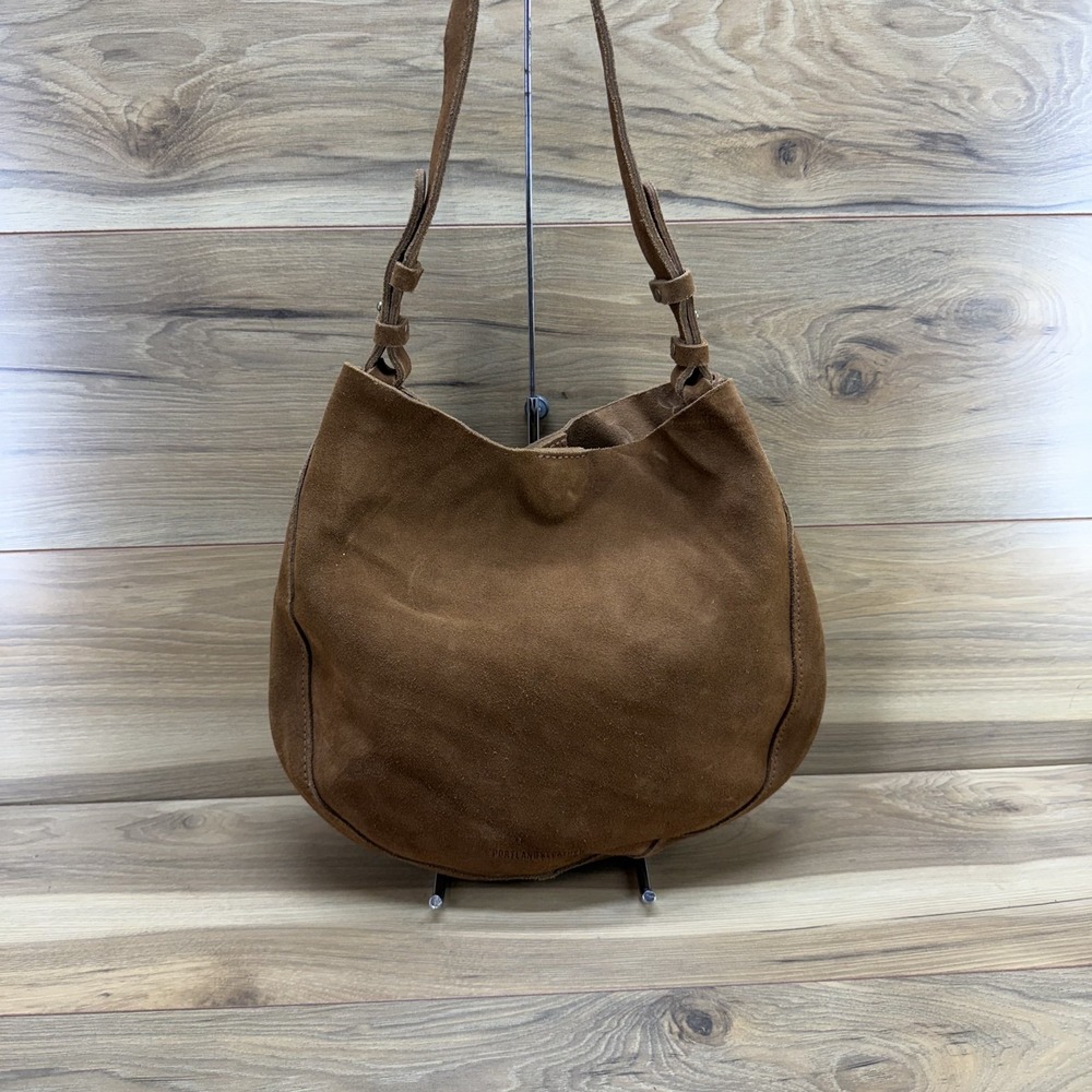 PortLand Leather Goods Almost Perfect Olivia Shoulder Bag Jackson Suede Boho